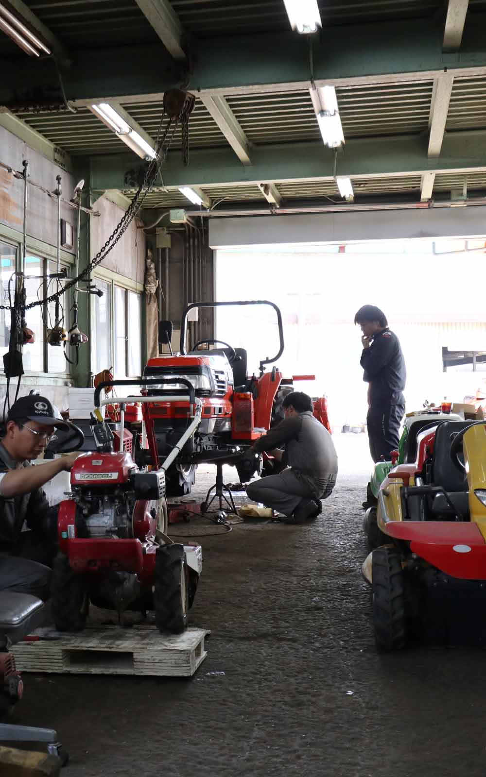 農業機械に精通したプロが対応します